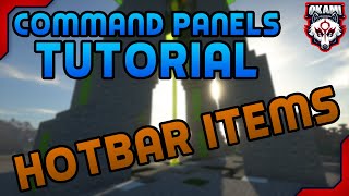 How To Make Hotbar Items With Command Panels!