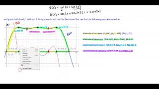 Math 1A 4.4 Example 4 Graph, estimate max & min, intervals of inc & dec, & inflection points.