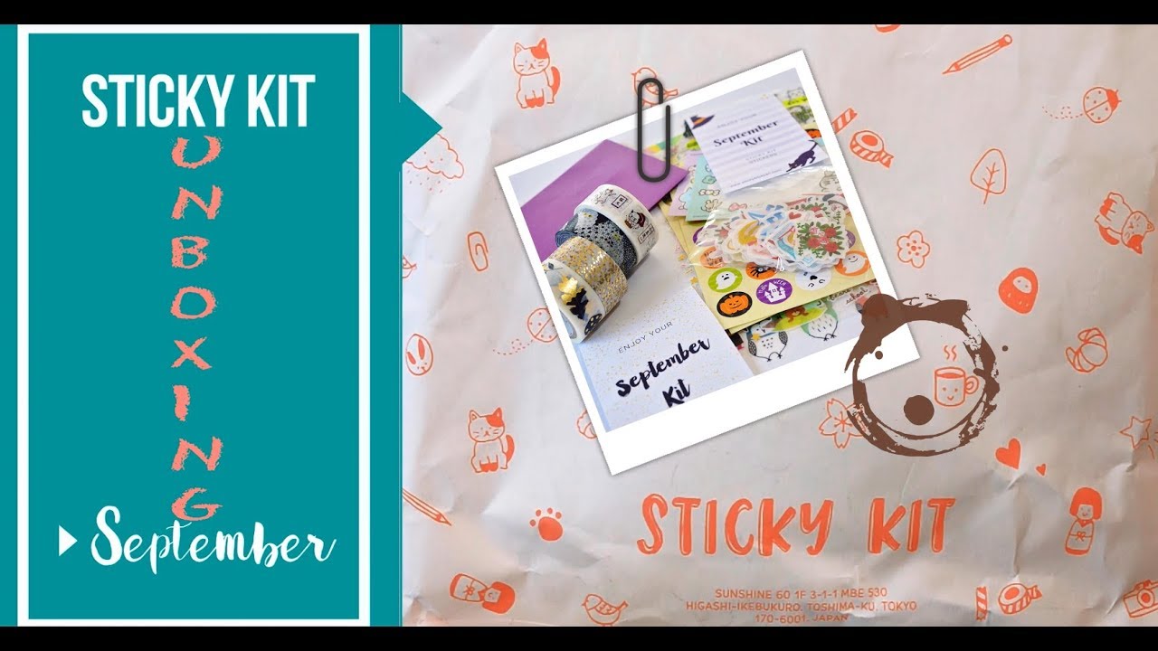 Sticky Kit Unboxing Sept 18 YouTube