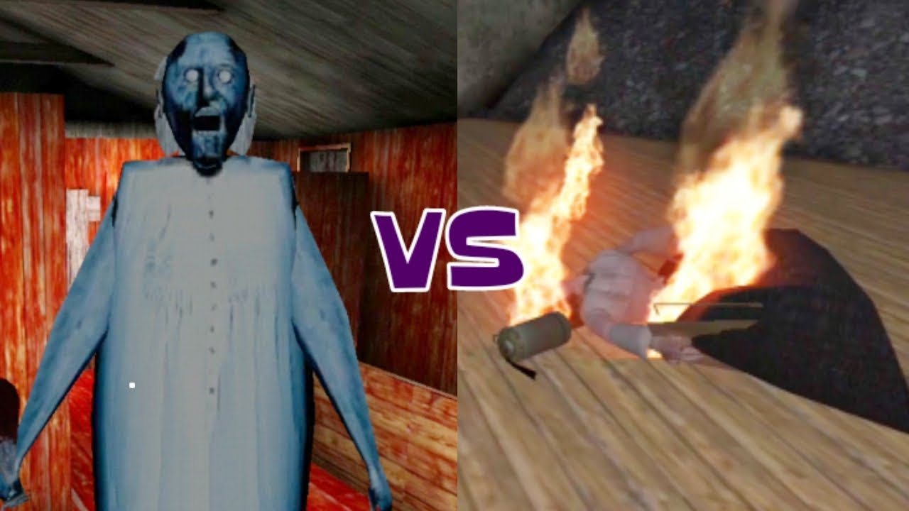 Granny's Freeze Trap vs Dread Teacher's Flamethrower
