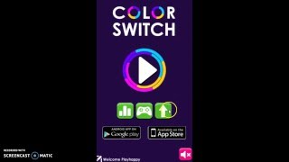Color Switch - tutorial, classic mode (online)