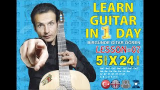 Gitar Dersleri 👨‍🎓 BİR GÜNDE GİTAR ÖĞREN 7x24 🎸