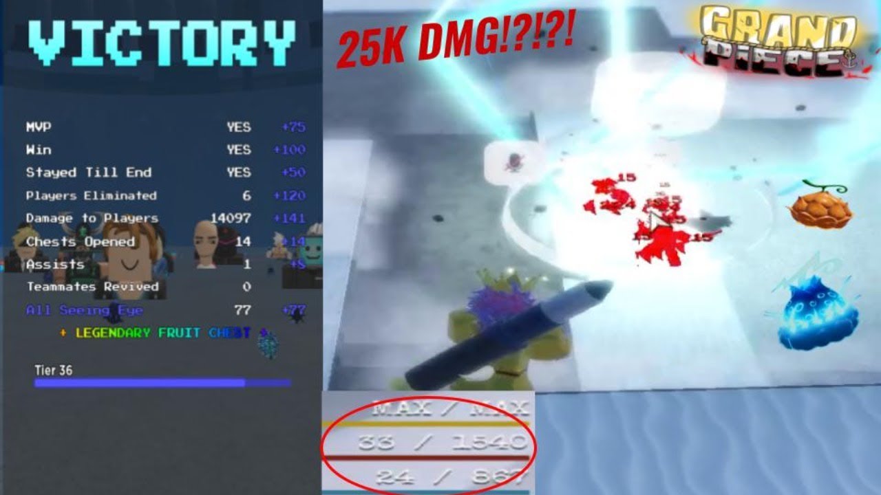 [GPO] THE GREATEST 1HP CLUTCH COMEBACK EVER!?!! 25K DMG Br Victory With Fan! YouTube