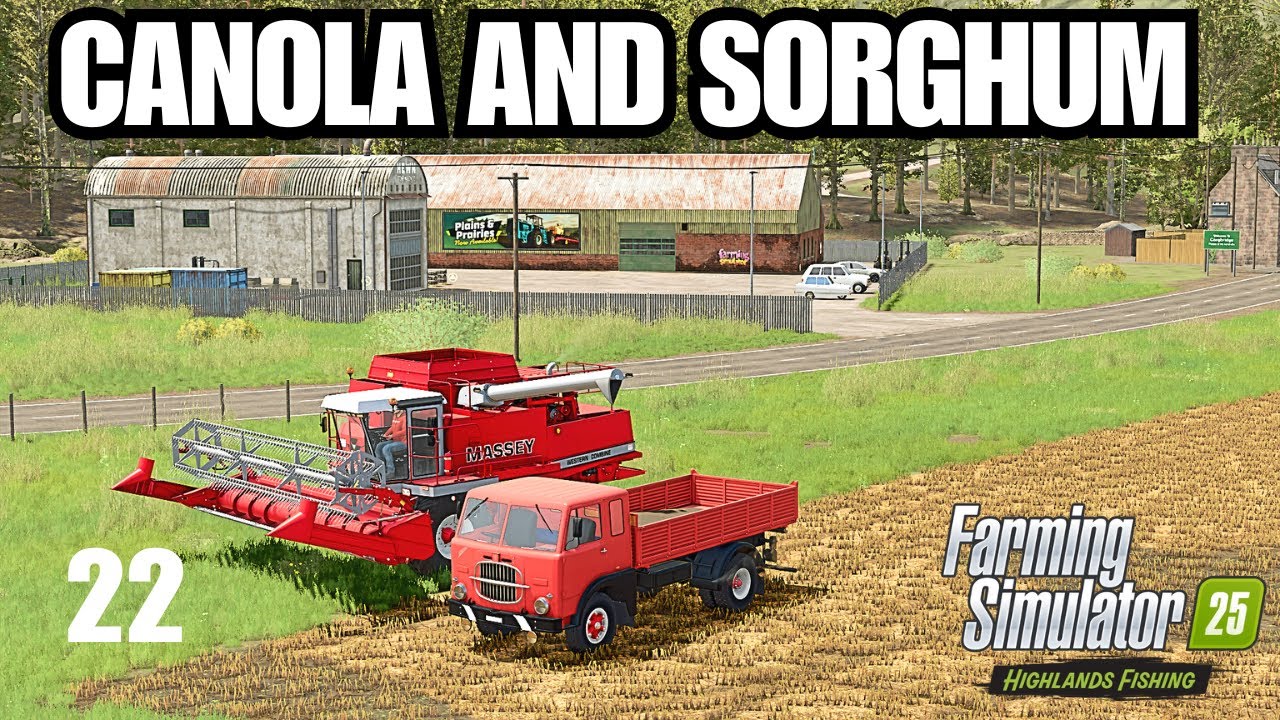 Canola Harvest for Onion Rings and New Truck | Harvest Kinlaig Resort Build | 