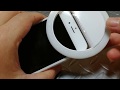 人気のスマホ自撮りライト LEDリングライト セルカライト 充電式