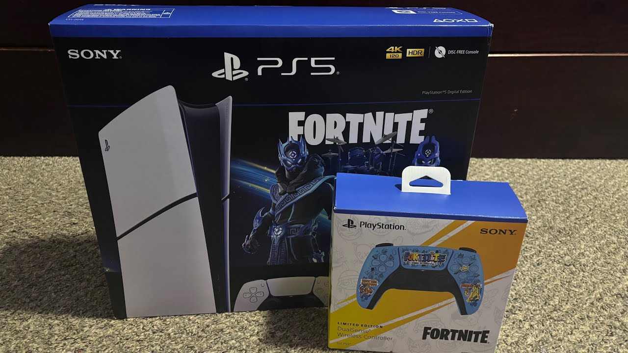 PS5 Slim Fortnite Bundle & Controller Unboxing + FN Festival Adam’s Song Drums FC (Handcam Showcase)