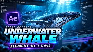 Create a Cinematic Underwater Whale Scene in After Effects | Element 3D Tutorial