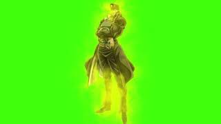Jjba Stardust Crusaders -Jotaro Glow Aura Greenscreen