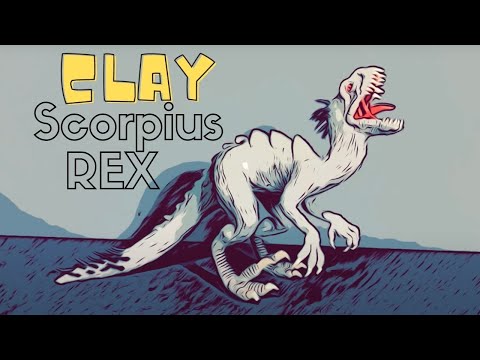 How to make a SCORPIUS REX with plasticine or clay in steps - My Clay World