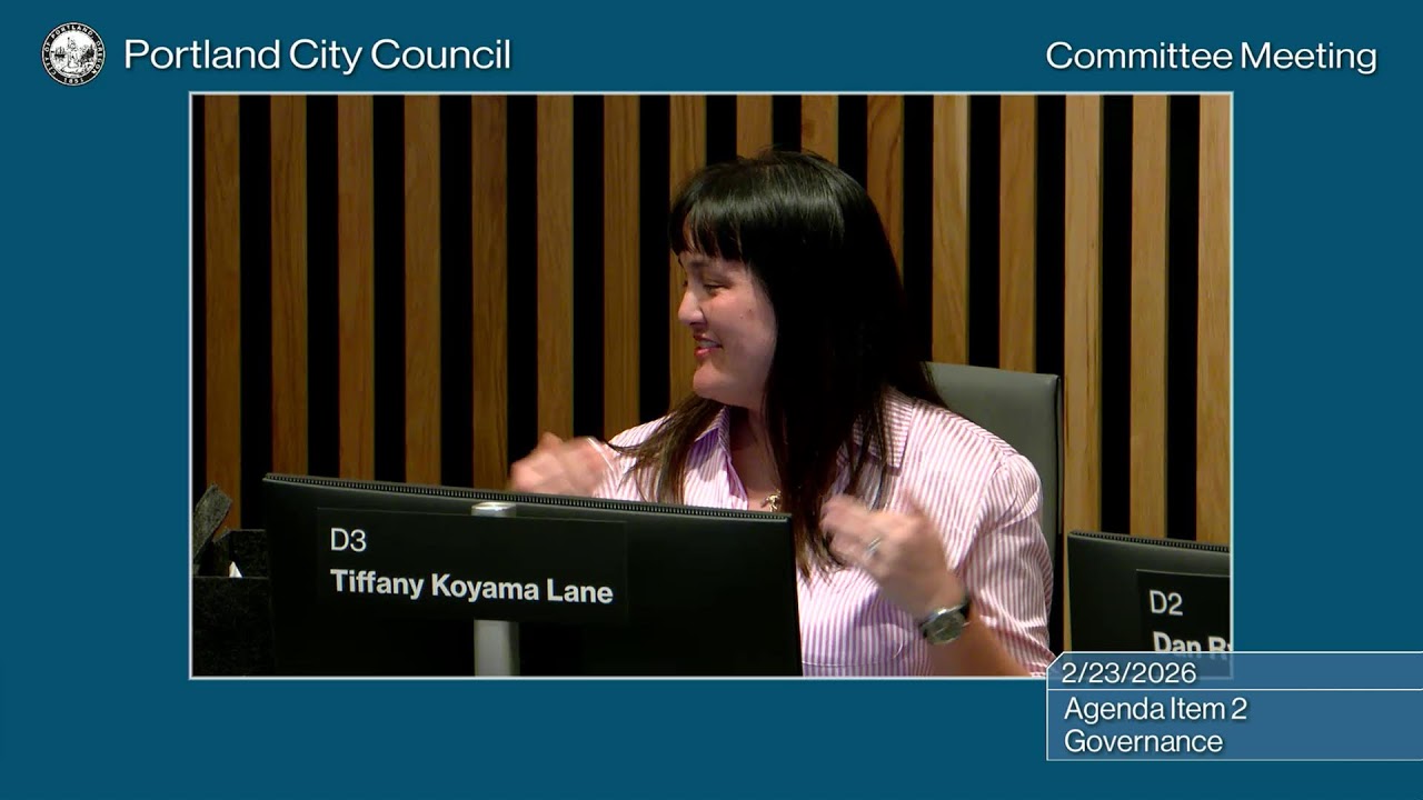 Portland City Council Governance Committee  02/23/26