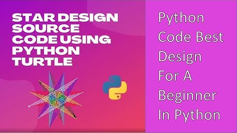 Amazing Animation Star Design Using Python Turtle🧑‍💻🌟| Python Turtle  |A1 Code And Tech