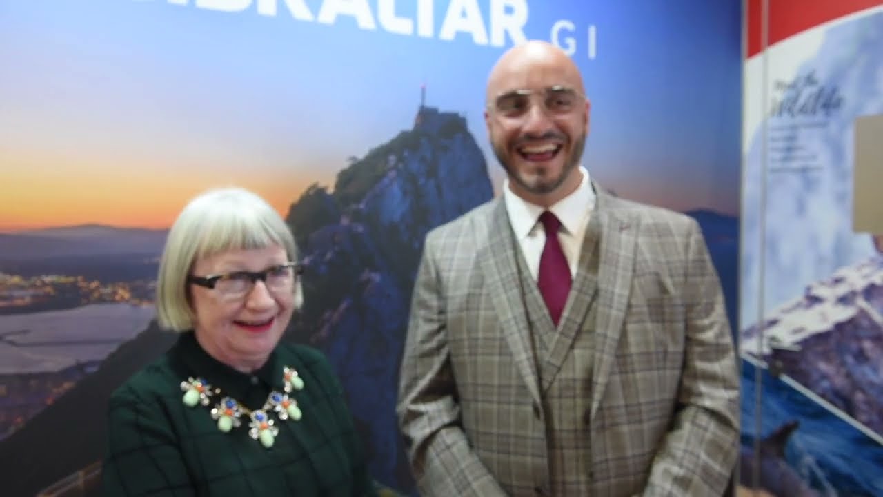 WTM 2023: Christian Santos, Minister of Tourism, Gibraltar & Esme Young