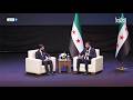 الرئيس أحمد الشرع ضمن مؤتمر وحدة الخطاب الإسلامي المنبر وأي موقع لمخاطبة العامة هو بحد ذاته أمانة
