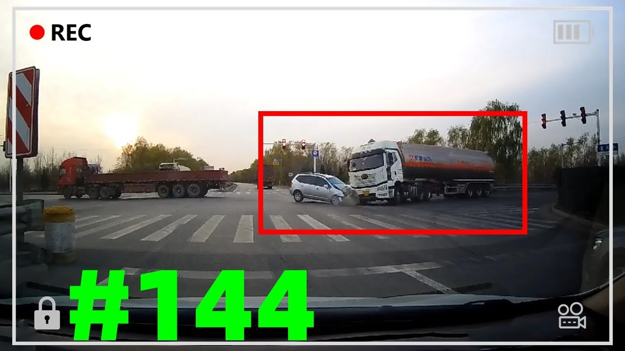 Car crash dash cam caught Road rage Bad driver Brake check