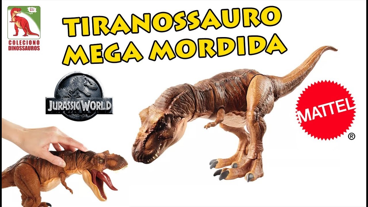 Comprar Jurassic World dinossauro T-Rex ataca e devora de Mattel