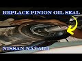 How to Replace Pinion Oil Seal in Rear Differential Nissan Navara. @jovitsfadero