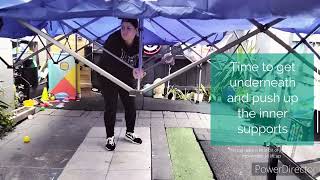 Kings gazebo 3x4.5m.  Set up solo with simple steps & under 10mins!👍