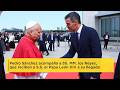 Pedro Sánchez acompaña a SS. MM. los Reyes en el recibimiento a S.S. el Papa León XIV