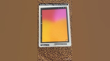 Gradient Wallpaper Tutorial in Procreate #shorts