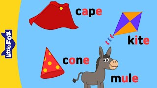 Magic e | Silent e | Long Vowels | CVCe | Phonics Songs and Stories | Learn to Read | Little Fox