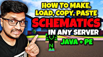 How To Make Schematics in Aternos Minecraft | Worldedit Schematics Tutorial Java & PE