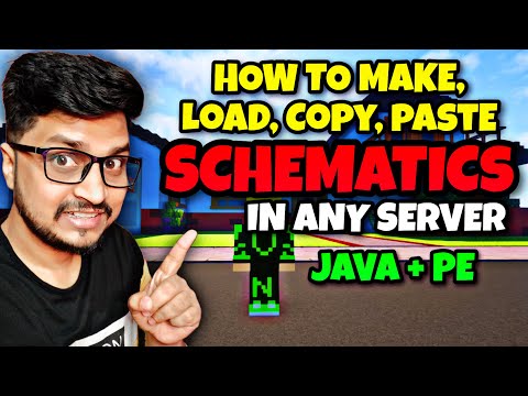 How To Make Schematics in Aternos Minecraft | Worldedit Schematics Tutorial Java & PE