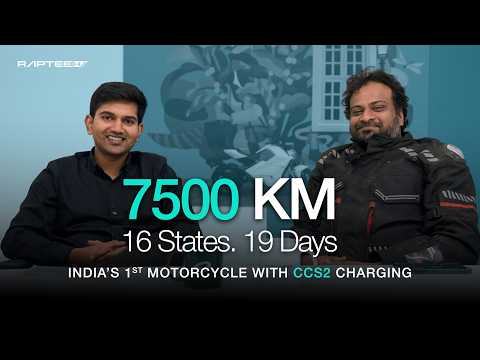 Raptee.HV T30 | India’s First Electric Motorcycle with CCS2 Just Did 7,500KM Ride Across India