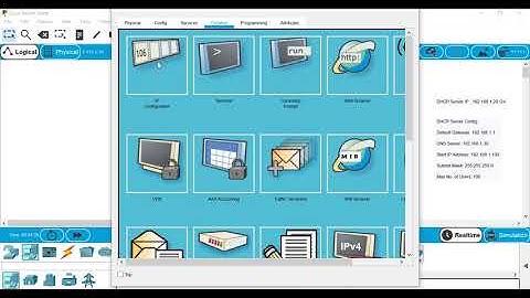 إعداد خادم DHCP على برنامج Packet Tracer