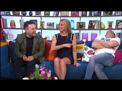 Tamzin Outhwaite relaxed on sat morn