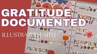 Gratitude Documented | Illustrated Faith | Kell of a Plan Faith Planner