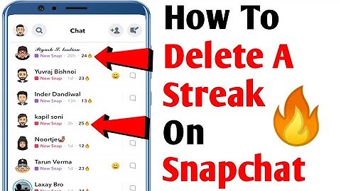 How To Delete Snapchat Streaks | Snapchat Streak Delete