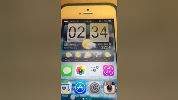 HTC Weather Animations on iPhone 5 iOS 7.0.4