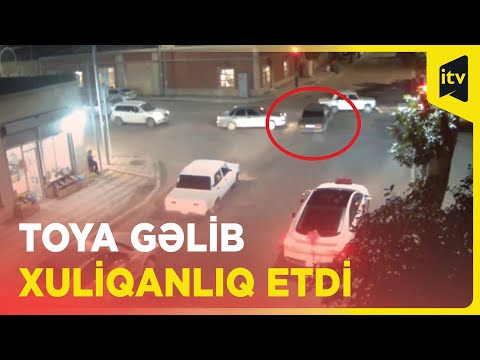 Gəncədə toy karvanında avtoxuliqanlıq edən sürücü 18 sutka həbs olundu