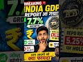 INDIA GDP HITS 7.7% GROWTH! 🔥 RBI Holds Repo Rate at 5.25% — What It Means for YOU