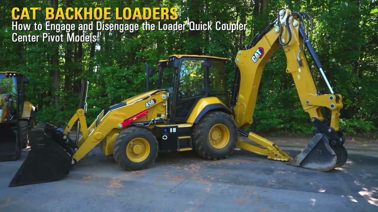 How to Engage/Disengage the Coupler on Cat® Center Pivot Backhoe Loaders