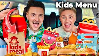 We tried EVERY fast food kids meal