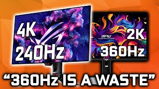 Is 360Hz a Waste?  240Hz vs 360Hz Monitors