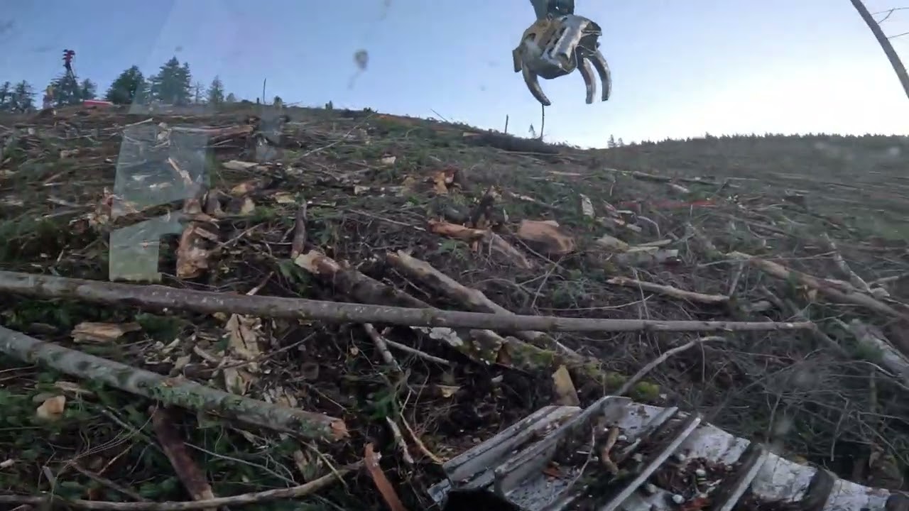 Работа с захватом и уборка мусора!