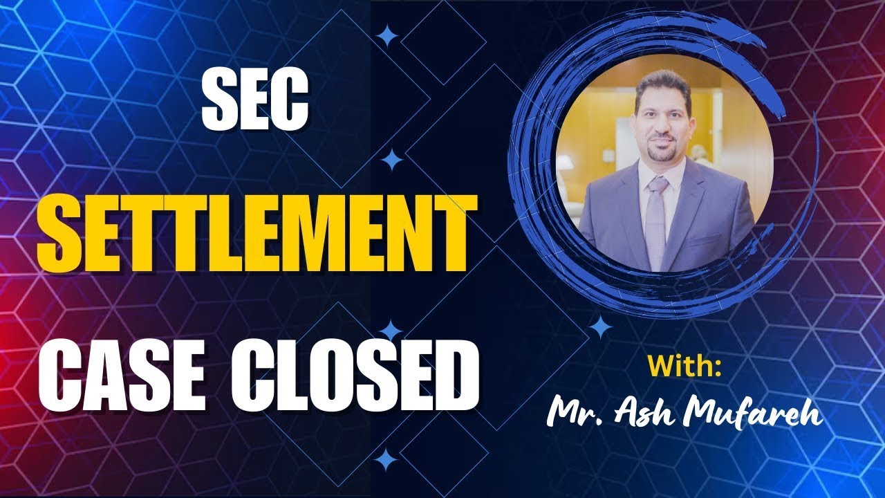 Official and Final: ONPASSIVE SEC SETTLEMENT with Mr. Ash Mufareh 