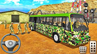 US Army Offroad Bus Driving Simulator Gadi Game: Real Military Coach Simulator -Android Gameplay screenshot 3