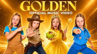 GOLDEN x LIKE NASTYA | Nastya and Evelyn x Penguin | Official Music Cover