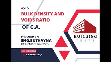 6 Bulk Density and Voids Ratio of coarse aggregate