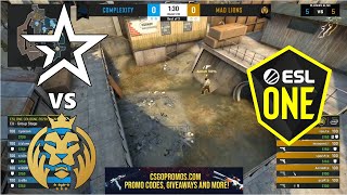 Complexity vs MAD Lions - ESL One Cologne 2020 - highlights - CS:GO