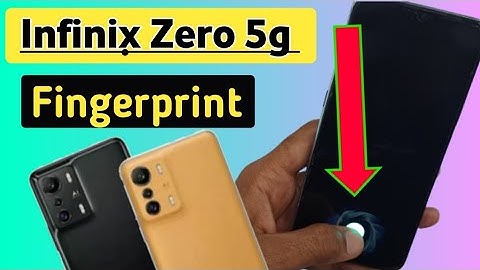 infinix zero 5g mobile display fingerprint lock setting | how to Fingerprint lock in infinix zero 5g