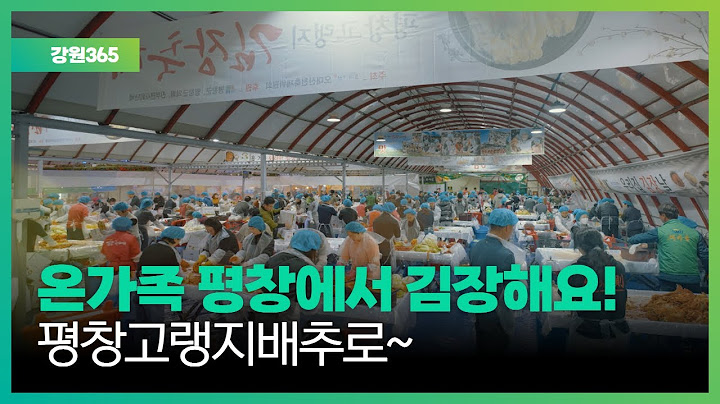 [강원365]  오늘 김장하는 날! 온가족 평창에서 김장해요!