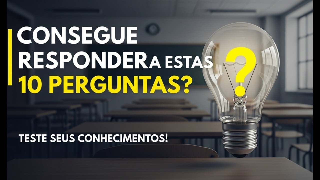 97% das pessoas ERRAM estas 10 perguntas. Você faz parte dos 3%? 🧠
