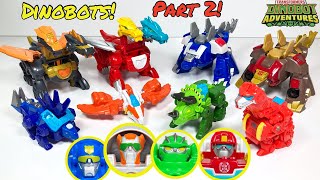 Transformers Rescue Bots Dinobots Part 2! Chase, Blades, Boulder, and Heatwave Dinosaur Toys!