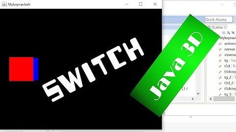 Java 3D: How to Make Color Cubes Visible and Invisible at Runtime by Switching Them (with SRC)