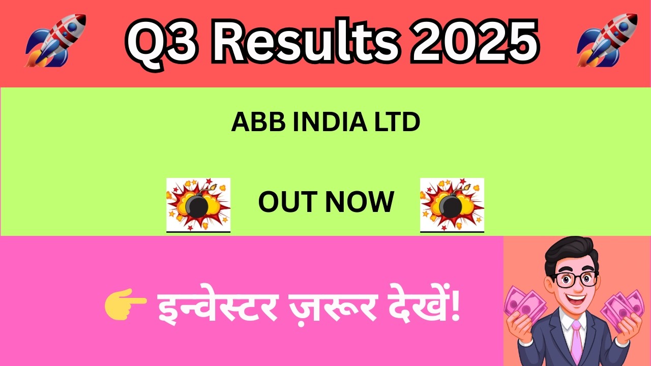 ABB india Q3 Results 2025🔻Profit Down? 🔴Shareholders Alert🔴ABB India Share Today News