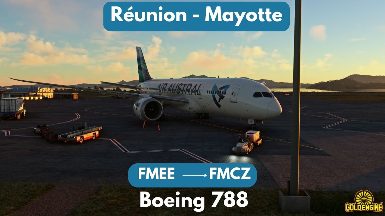 🌴 LIVE | Air Austral 787 Dreamliner | La Réunion ➜ Mayotte | Vol Réaliste MSFS 2020 | UU27